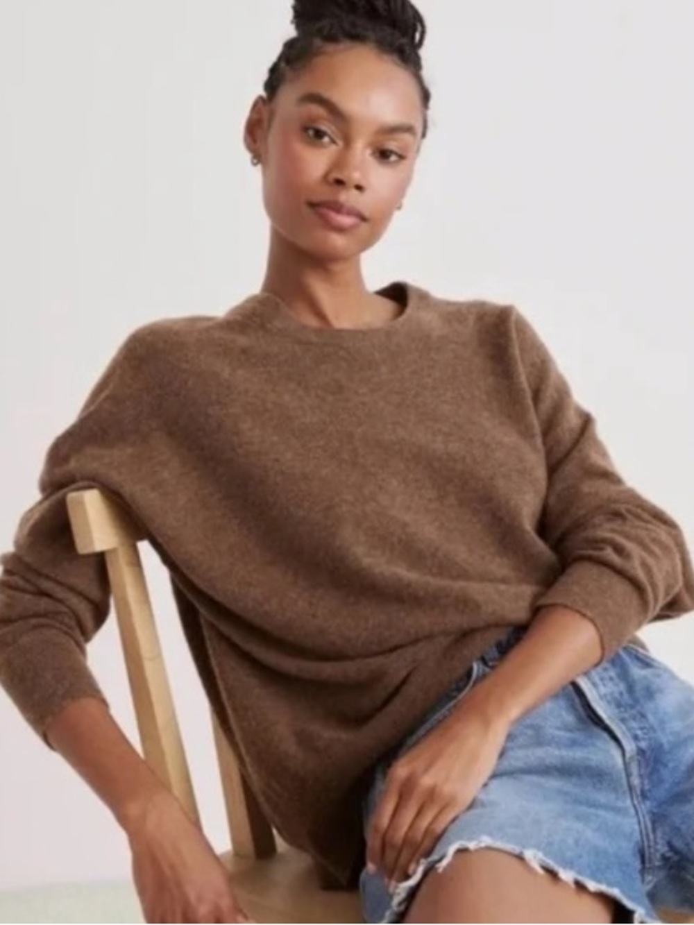 Jenni Kayne Merino Wool Cashmere Blend Sweater